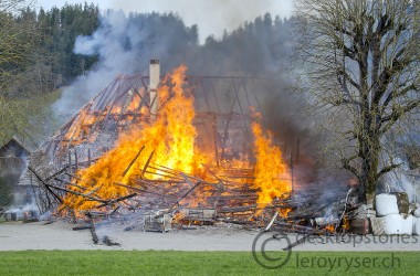 Bauernhaus in Heimisbach brennt nieder